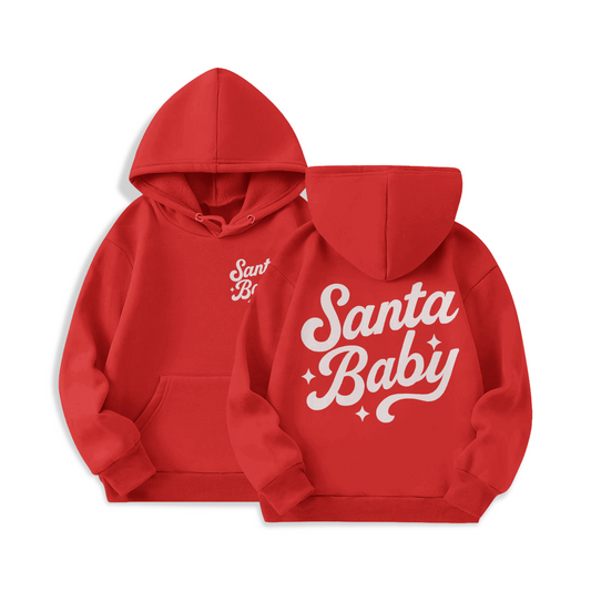 Santa Baby Hoodie Set (Red)