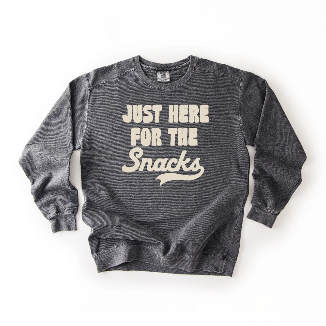 Here For The Snacks Crewneck Sweatshirt