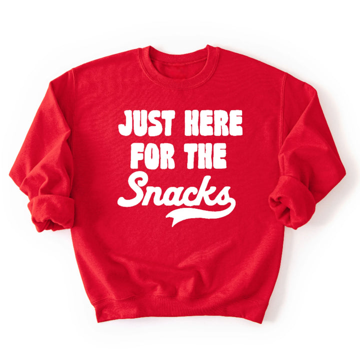 Here For The Snacks Crewneck Sweatshirt