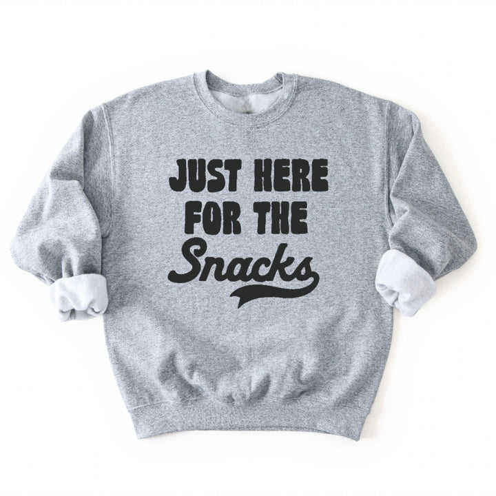 Here For The Snacks Crewneck Sweatshirt