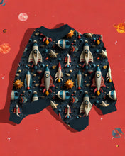Load image into Gallery viewer, Blast Off | Faux 3D Rockets | Bamboo French Terry Jogger Set
