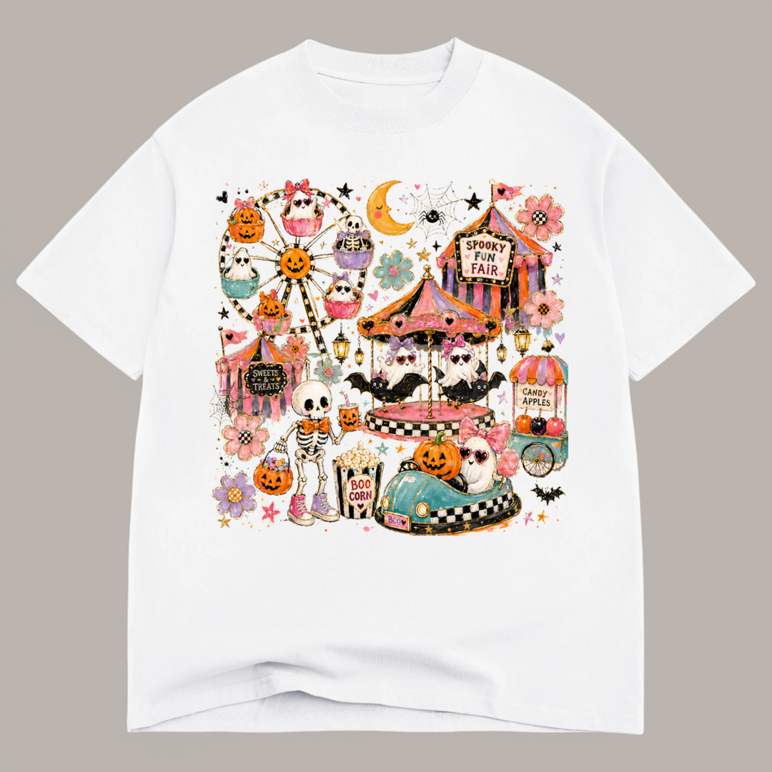 The Spooky Faire Oversized Drop Sleeve T-Shirt