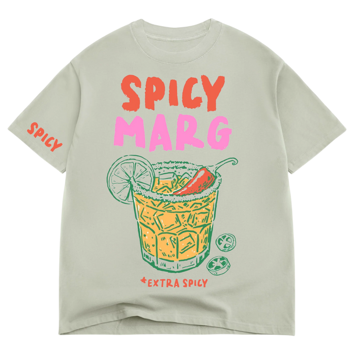 Spicy Marg Luxe Oversized Drop Sleeve T-Shirt