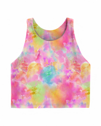 Make a Splash Modest Crop Athletic Tank