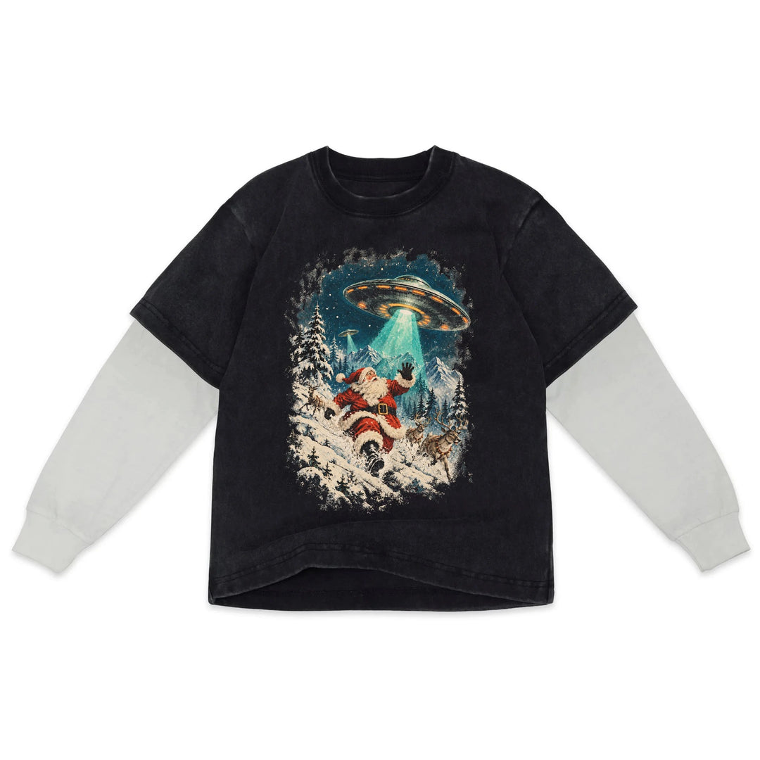 Take Me To Your Reindeer Luxe Twofer Shirt
