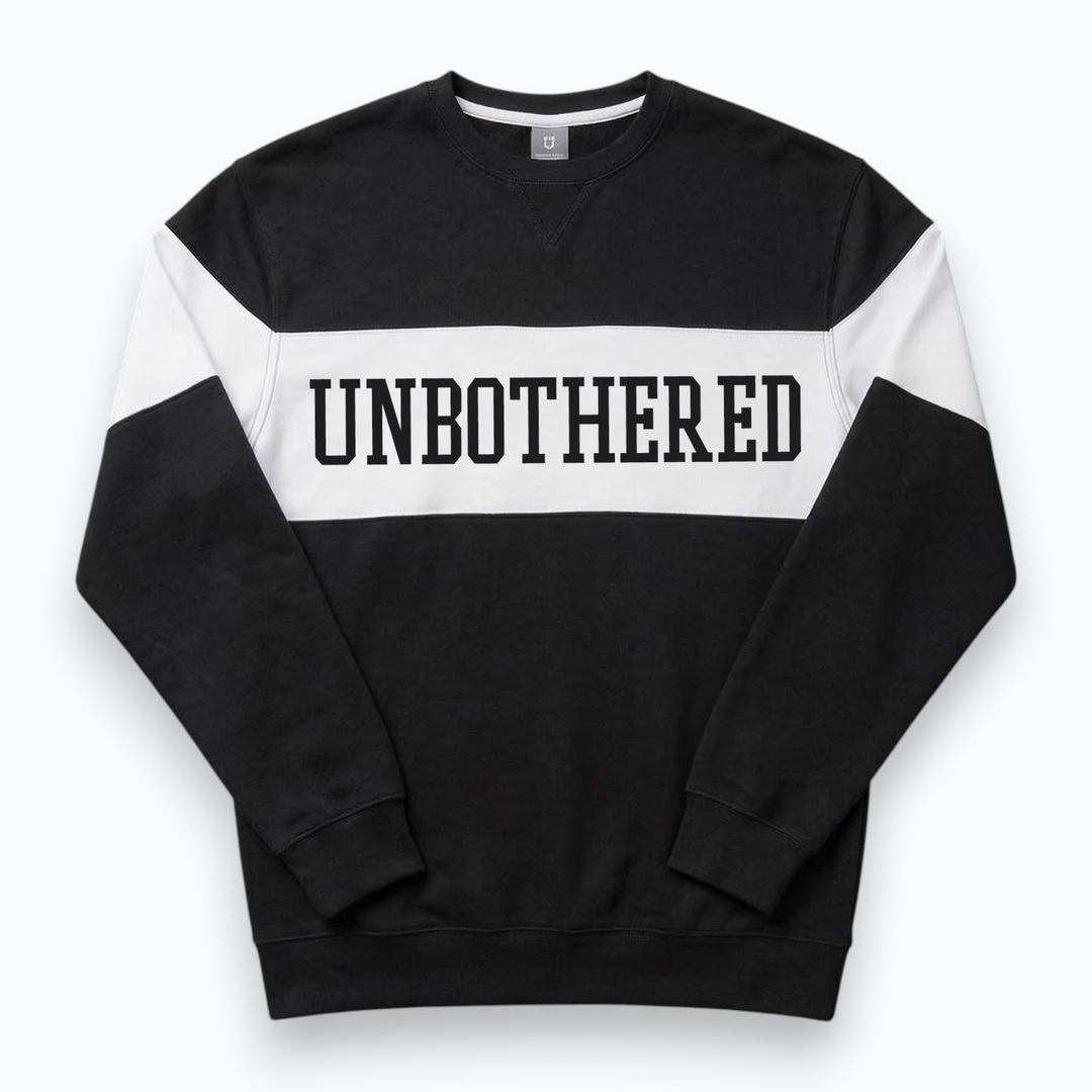 Unbothered Varsity Crewneck Sweatshirt