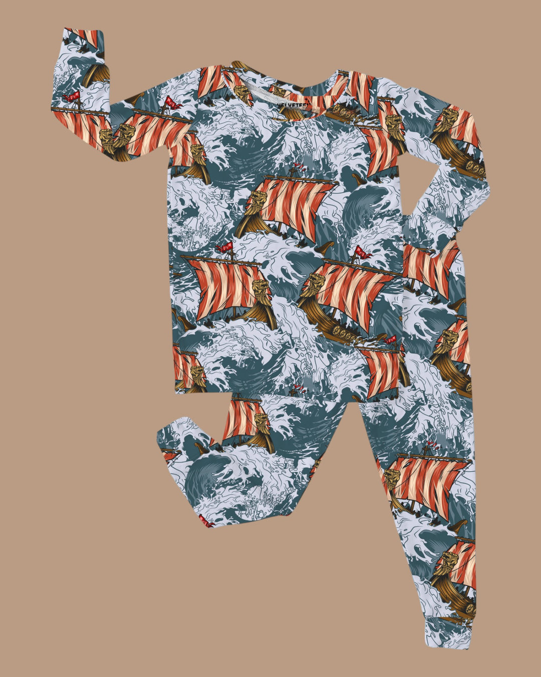 Vikings Voyage | Fitted Bamboo Loungewear Set - Bunny Knots