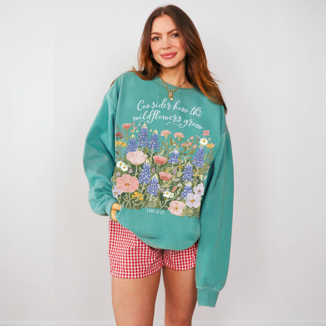Consider The Wildflowers Crewneck Sweatshirt
