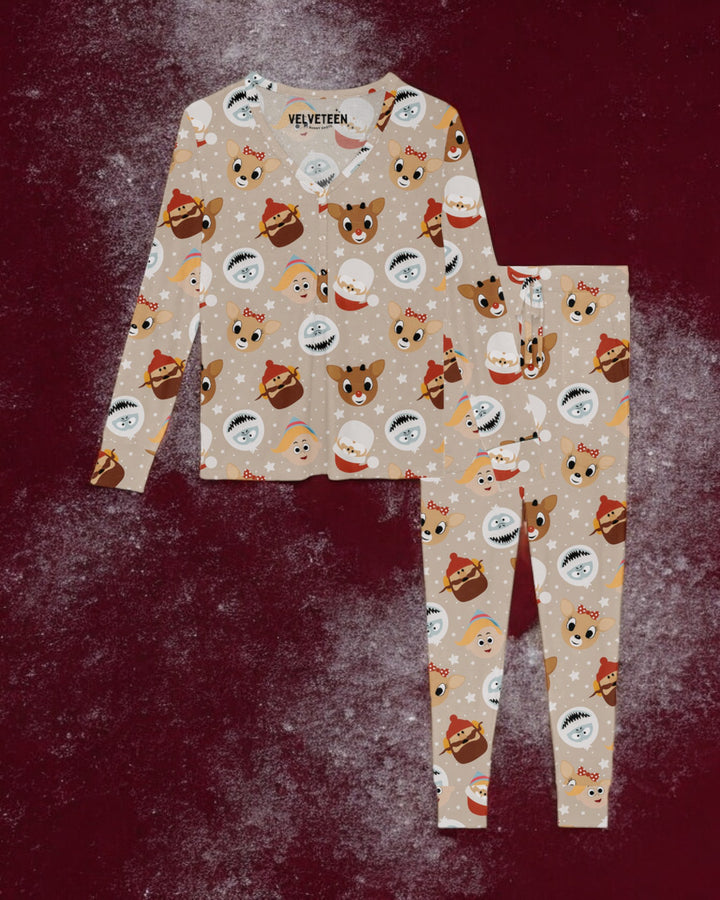 Shiny Nose | Women's Bamboo Loungewear Set - Bunny Knots