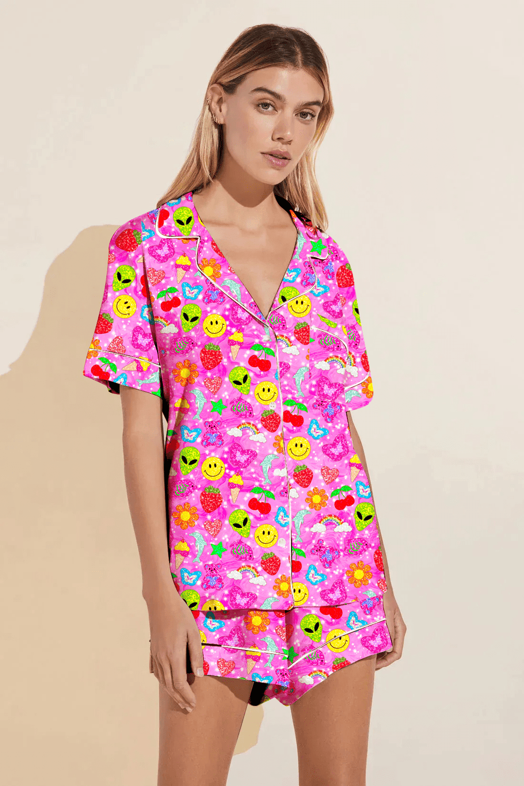 Y2Cutie | Women's Lounge Short Set - Bunny Knots