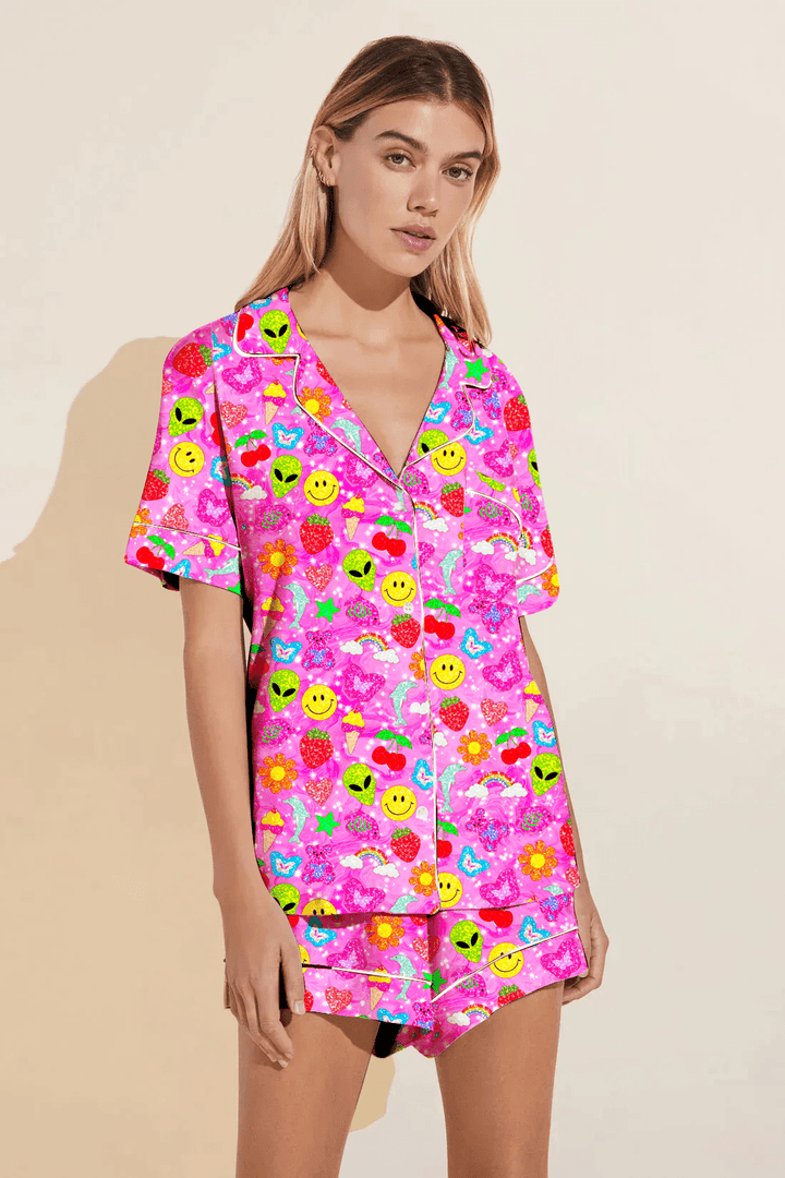 Y2Cutie | Women's Lounge Short Set - Bunny Knots