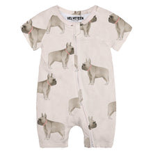 Load image into Gallery viewer, Louie&#39;s By The Bay | Bamboo Short Sleeve Zippy Short Romper
