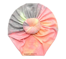 Load image into Gallery viewer, Tayci | Muted Neon Tie Dye | Classic Headwrap
