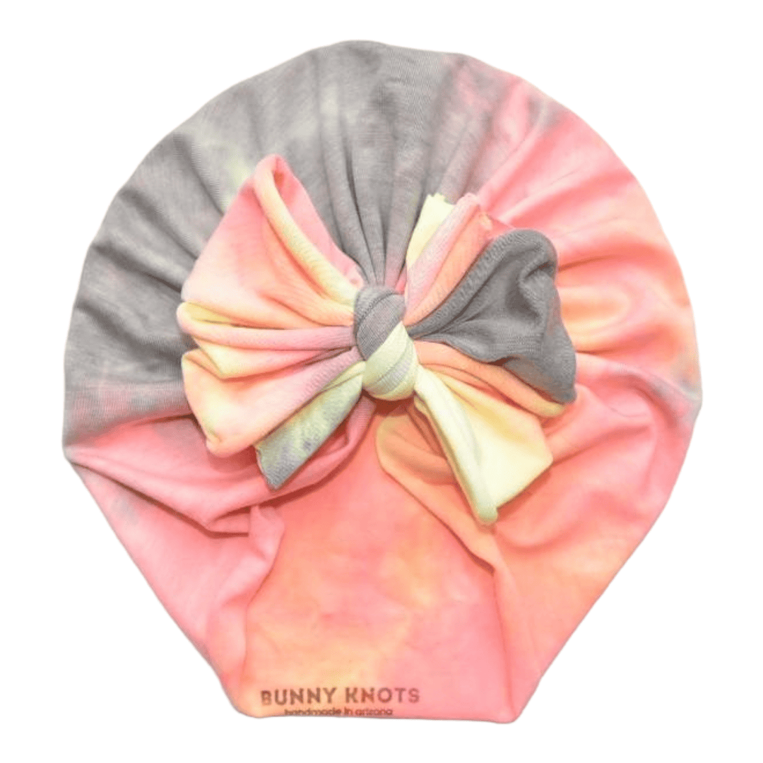 Tayci | Muted Neon Tie Dye | Classic Headwrap - Bunny Knots