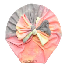 Load image into Gallery viewer, Tayci | Muted Neon Tie Dye | Classic Headwrap
