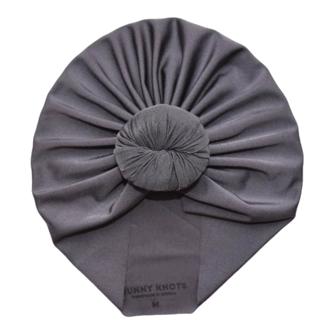 Duskie | Sharky Grey | Swim Headwrap - Bunny Knots