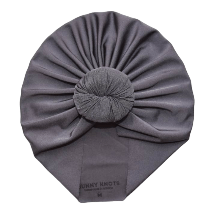 Duskie | Sharky Grey | Swim Headwrap - Bunny Knots