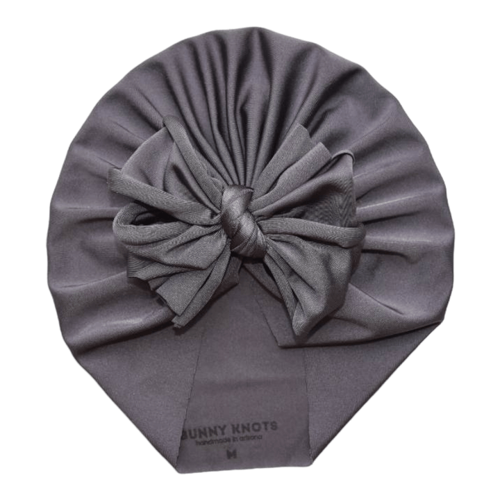 Duskie | Sharky Grey | Swim Headwrap - Bunny Knots