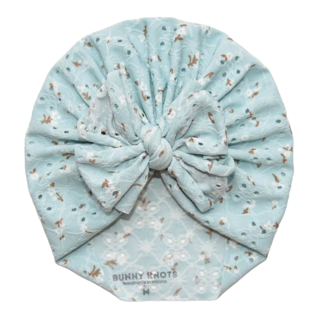 Archie | Blue Country Floral | Eyelet Headwrap