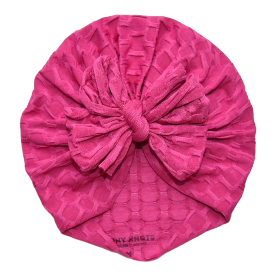 Chelsie | Barbiecore Pink | Honeycomb Headwrap