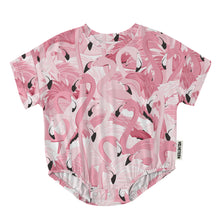 Load image into Gallery viewer, Flamingo Starr | Bamboo Oversized Tee Romper
