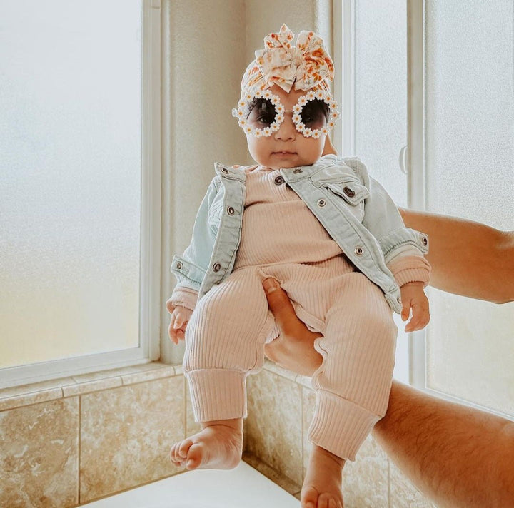 Nectar | Spring Time Ditsy Floral | Brushed Rib Headwrap - Bunny Knots