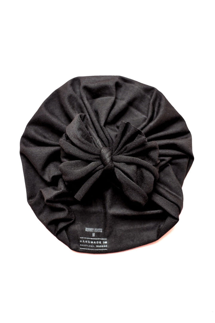 Blakely | Caviar Black | Classic Headwrap - Bunny Knots