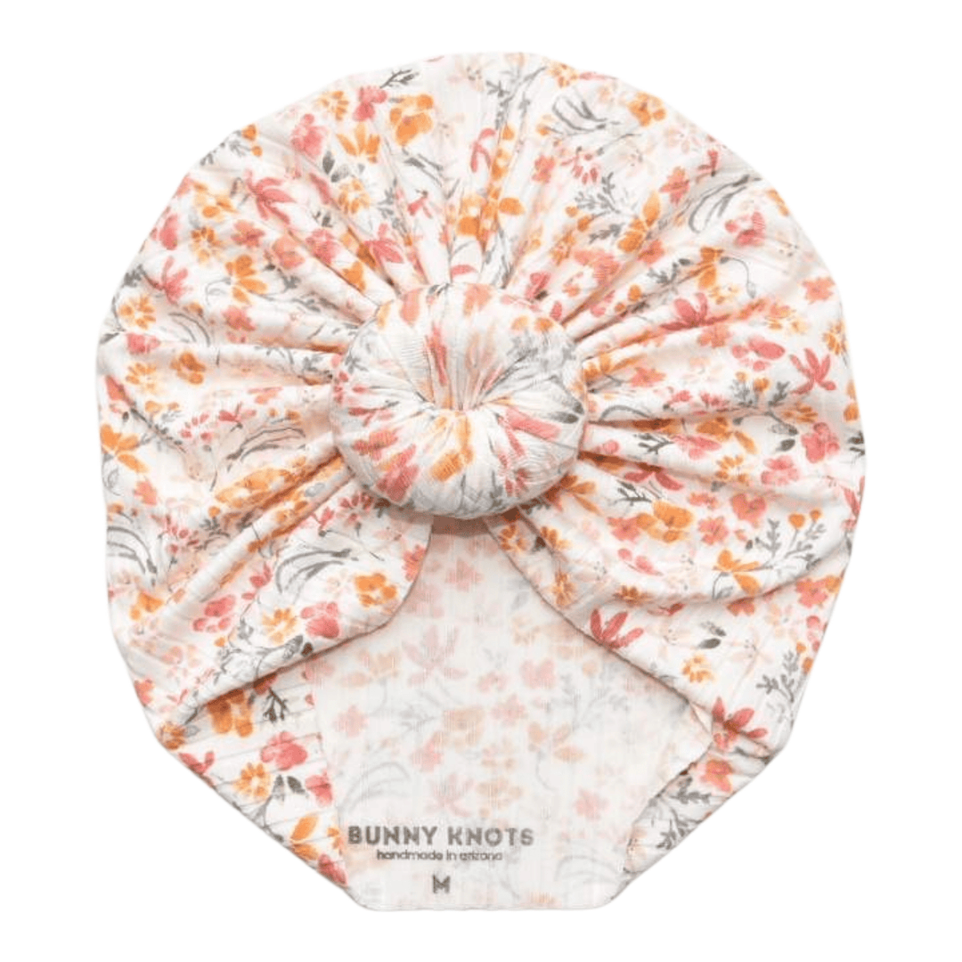 Nectar | Spring Time Ditsy Floral | Brushed Rib Headwrap - Bunny Knots