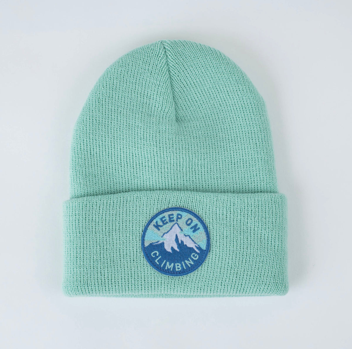 Keep On Climbing Beanie | Seafoam – Bunny Knots