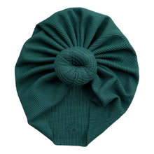 Load image into Gallery viewer, Adair | Forest Green | Thermal Waffle Headwrap
