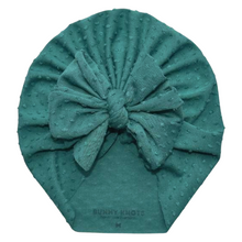 Load image into Gallery viewer, Dalilah | Caribbean Green | Shabby Swiss Dot Headwrap
