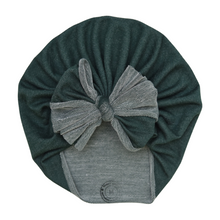 Load image into Gallery viewer, Flocked | Dark Green | French Terry Headwrap
