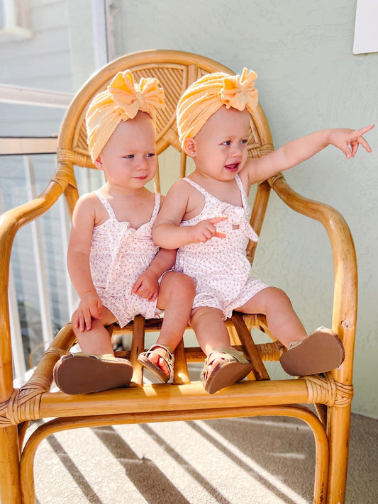 Glenny | Honey Yellow | Shabby Swiss Dot Headwrap