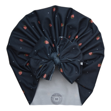 Load image into Gallery viewer, Leonie | Black Amethyst Strawberries | Classic Headwrap
