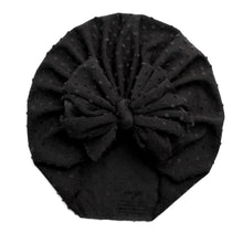 Load image into Gallery viewer, Jewel | Black Out | Shabby Swiss Dot Headwrap
