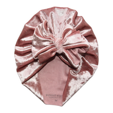Load image into Gallery viewer, Misses | Mauved Pink | Crushed Velvet Headwrap
