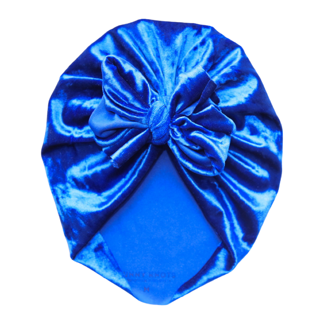 Bing | Advent Blue | Crushed Velvet Headwrap