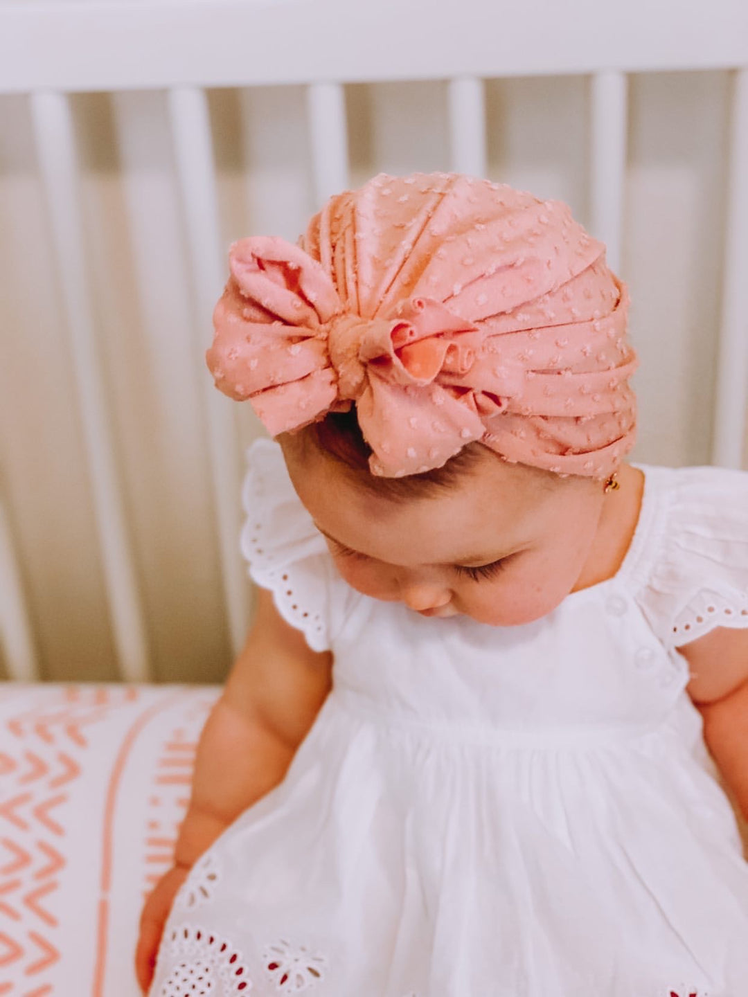 Gladys | Blushed Pink | Shabby Headwrap - Bunny Knots