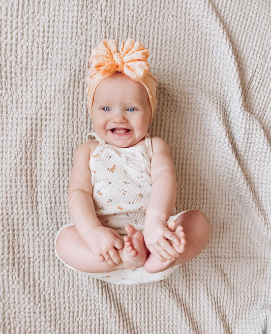 Glenny | Honey Yellow | Shabby Swiss Dot Headwrap