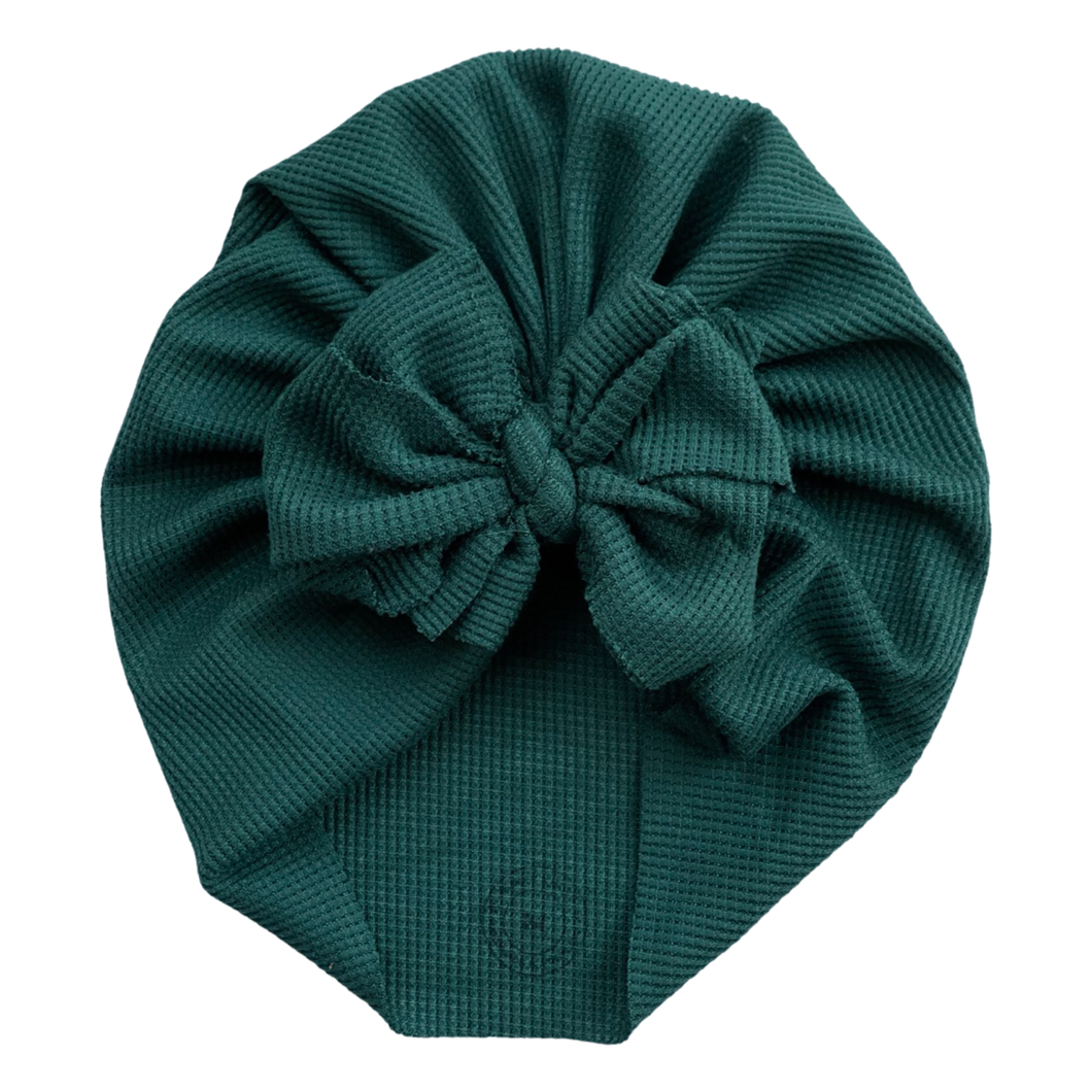Adair | Forest Green | Thermal Waffle Headwrap
