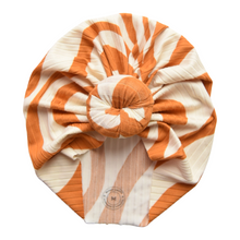 Load image into Gallery viewer, Amarella | Retro Swirl | Brushed Rib Headwrap
