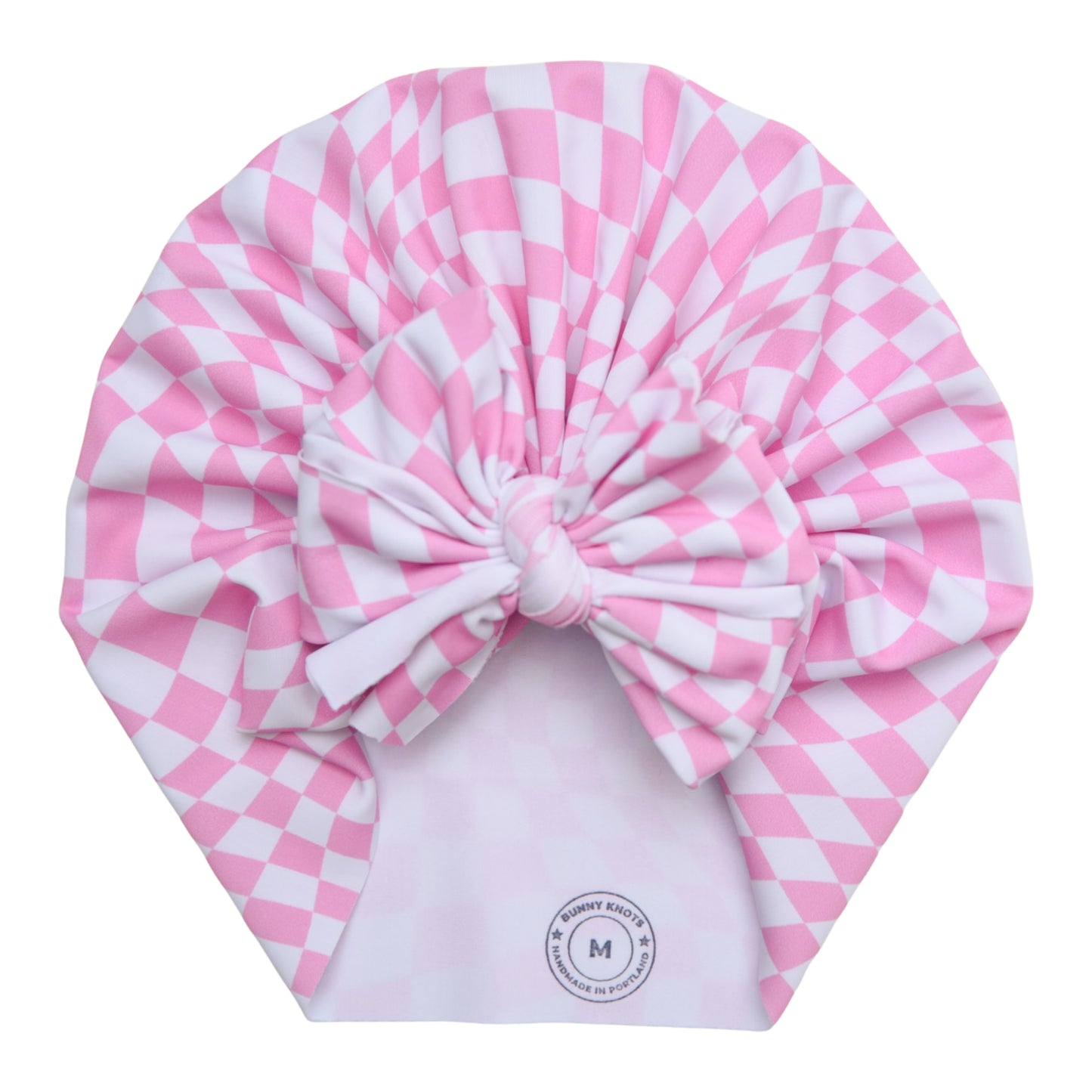 Kimlee | Pink Checkerboard | Swim Headwrap