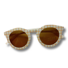 Load image into Gallery viewer, Toddler &amp; Kids Retro Sunglasses | Neutral Plaid
