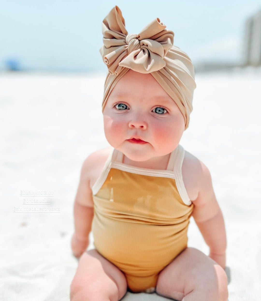 Brandi | Cavern Clay | Swim Headwrap - Bunny Knots