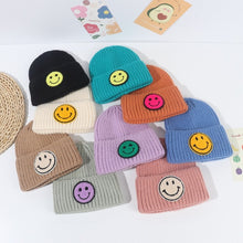 Load image into Gallery viewer, Caramel Smiley Beanie
