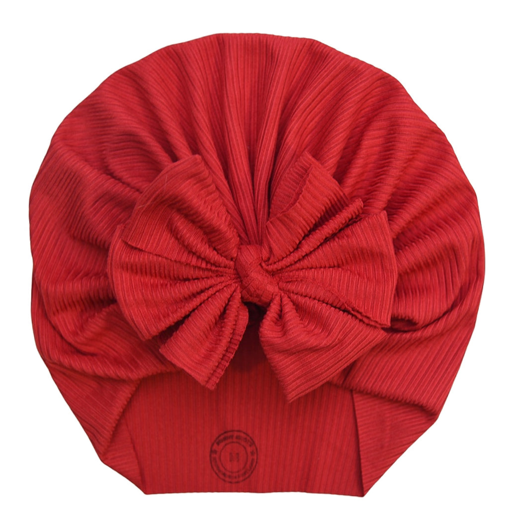 Gaia | Candy Apple Red | Brushed Rib Headwrap