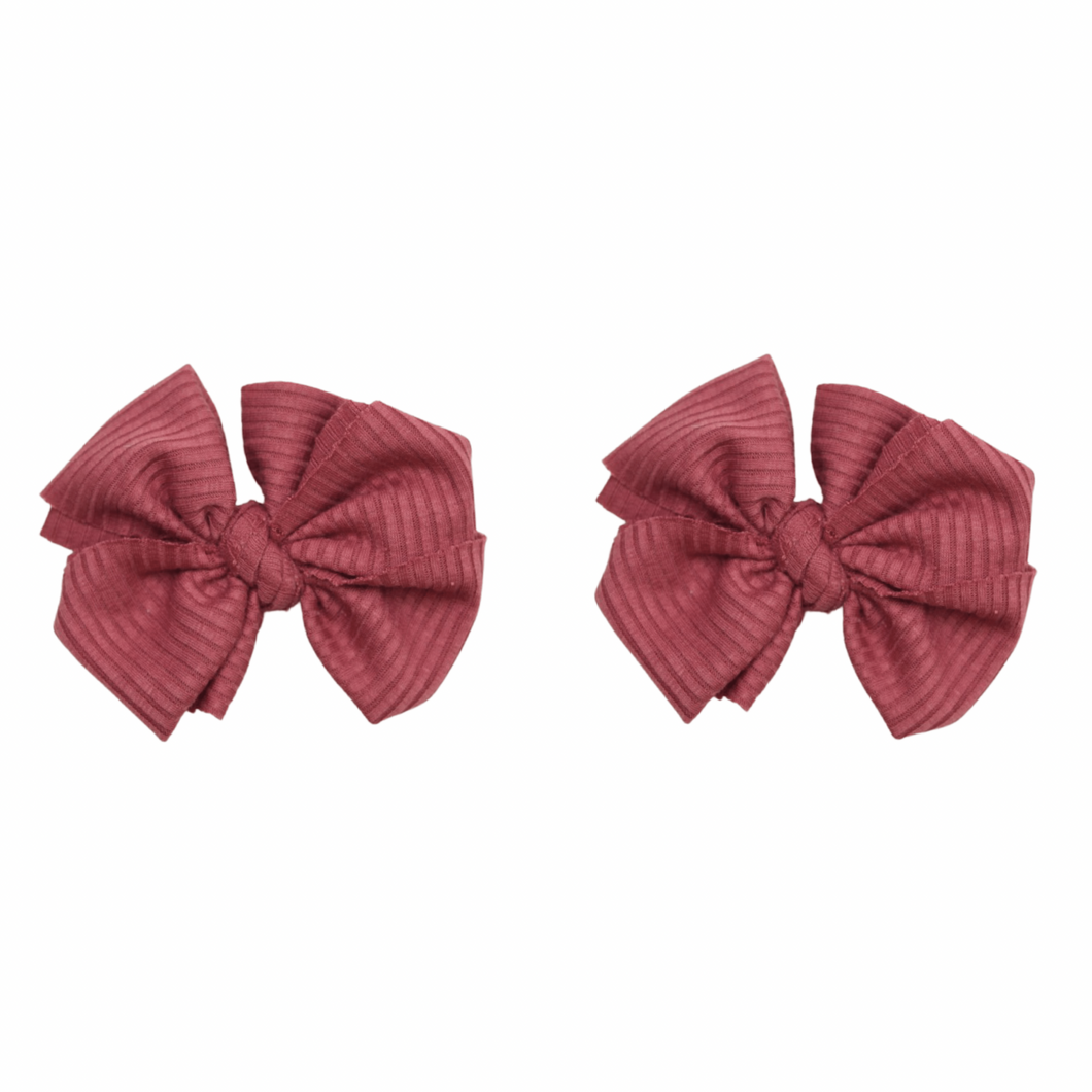 Briella Ribbed Pigtail Hare Clips