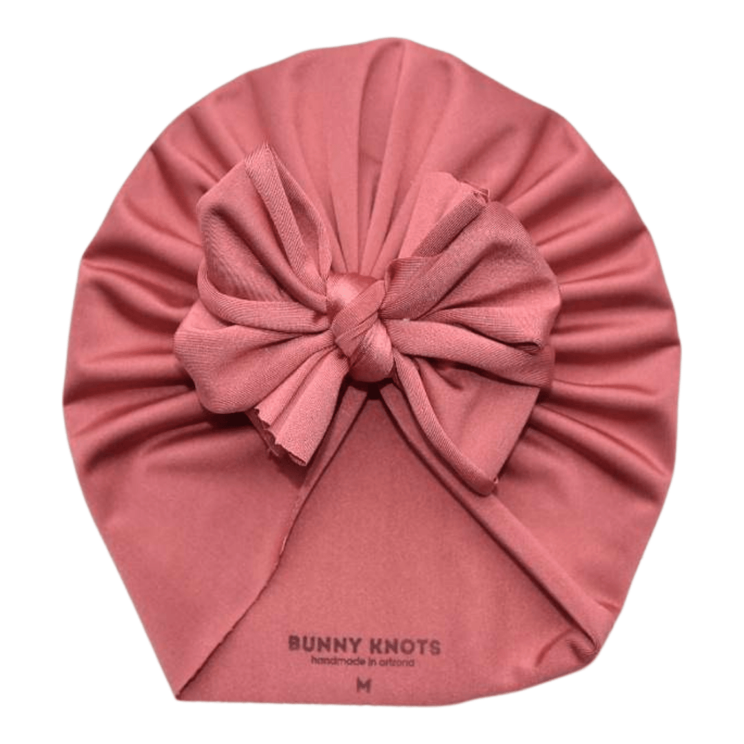 Lovebird | Glistening Heirloom Rose | Swim Headwrap - Bunny Knots