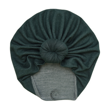 Load image into Gallery viewer, Flocked | Dark Green | French Terry Headwrap
