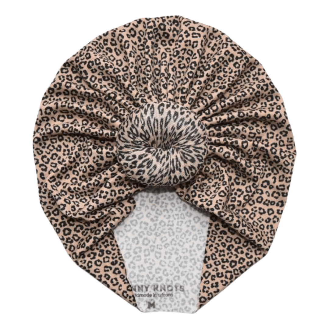Shiva | Ditsy Leopard | Classic Headwrap - Bunny Knots